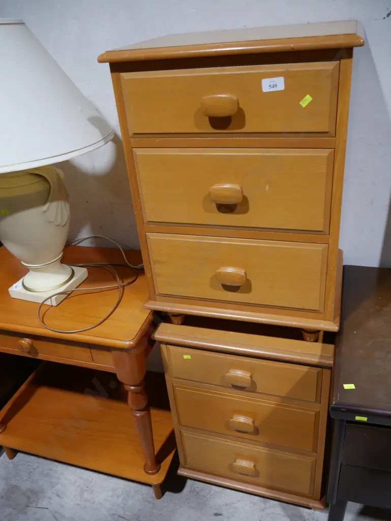 Two bedside drawers Image 1++