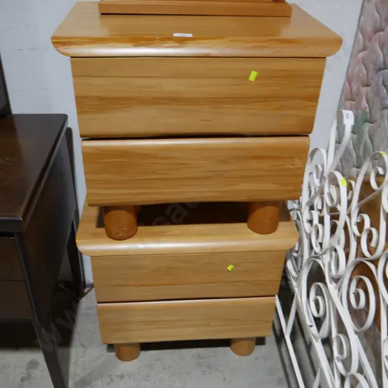 Two bedside drawers