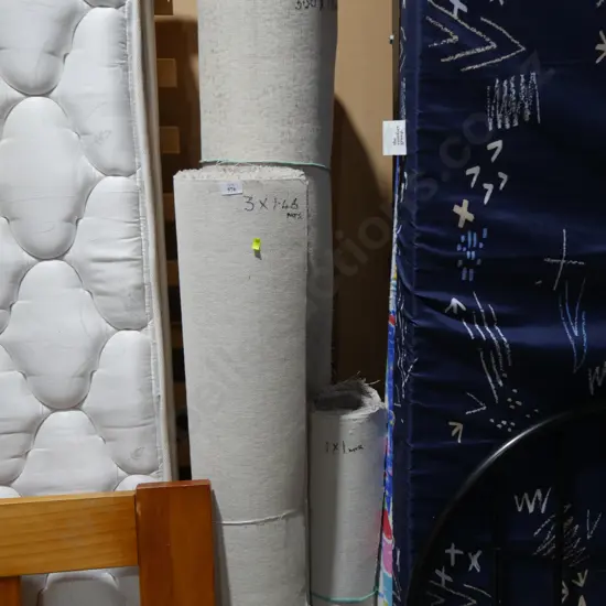 3 rolls of carpet