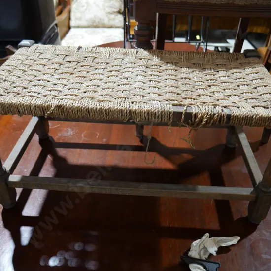 Wicker top stool