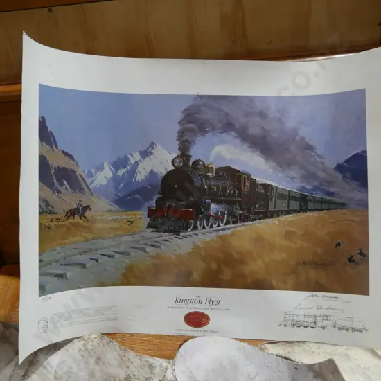 The Kingston flyer limited edition print signed Peter Beadle
