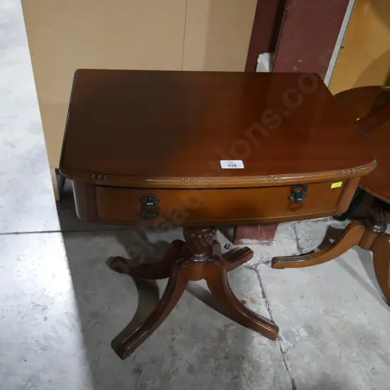 Pedestal side table