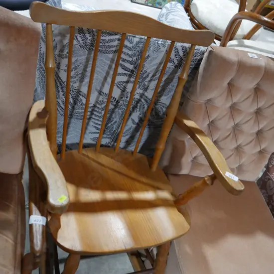 Wooden rocking chair