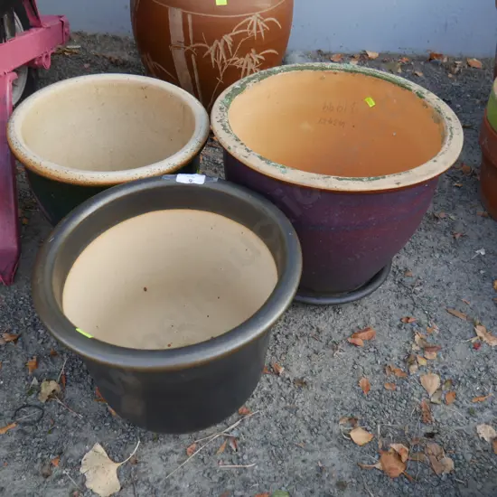 3 plant pots