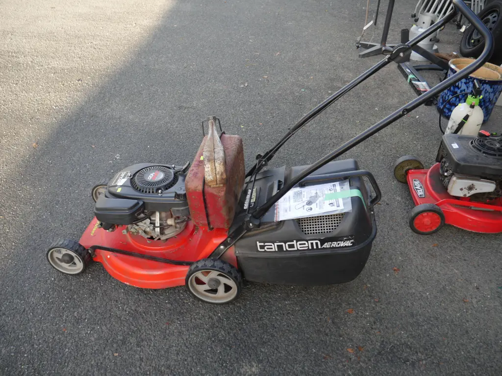 Tandem petrol lawnmower Image 1++