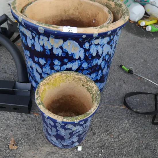 3 plant pots