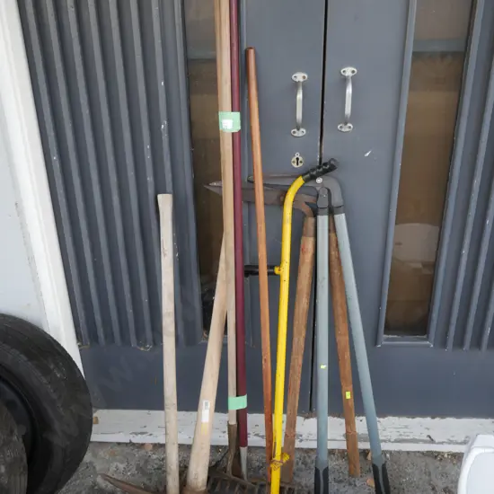 Assorted garden tools