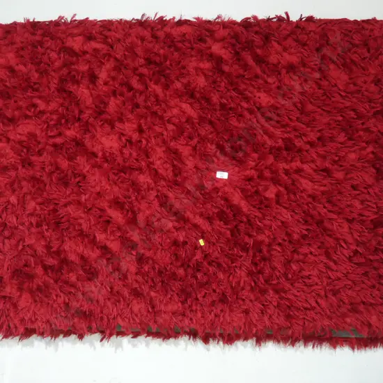 Red floor rug