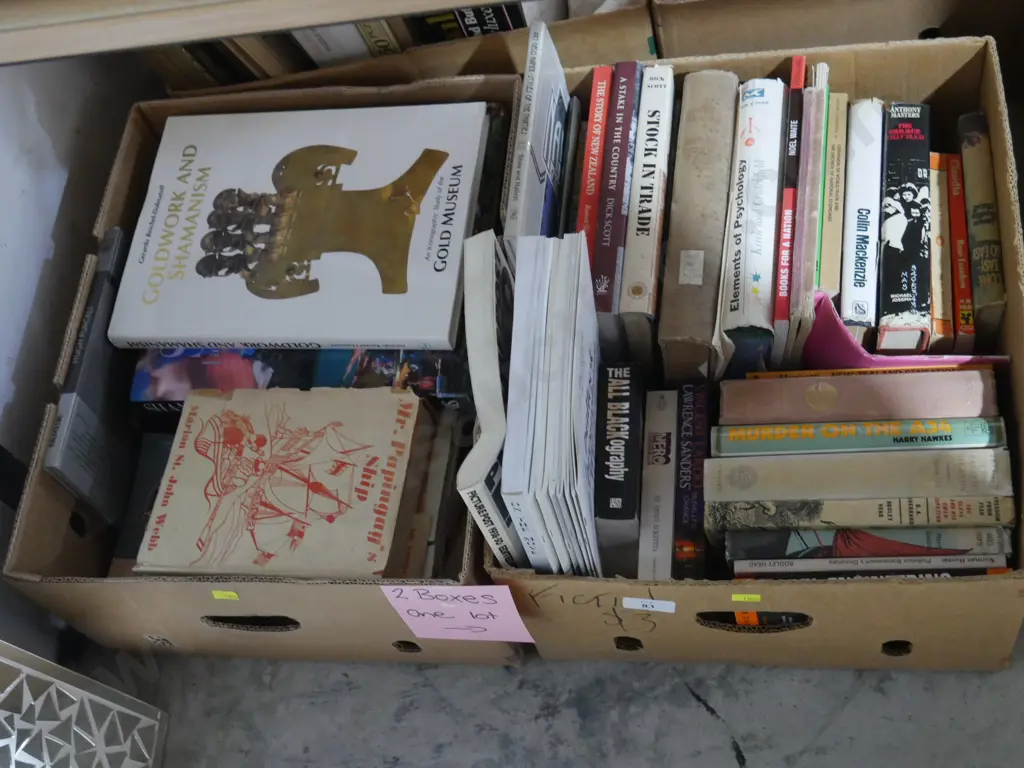 2 boxes of books Image 1++
