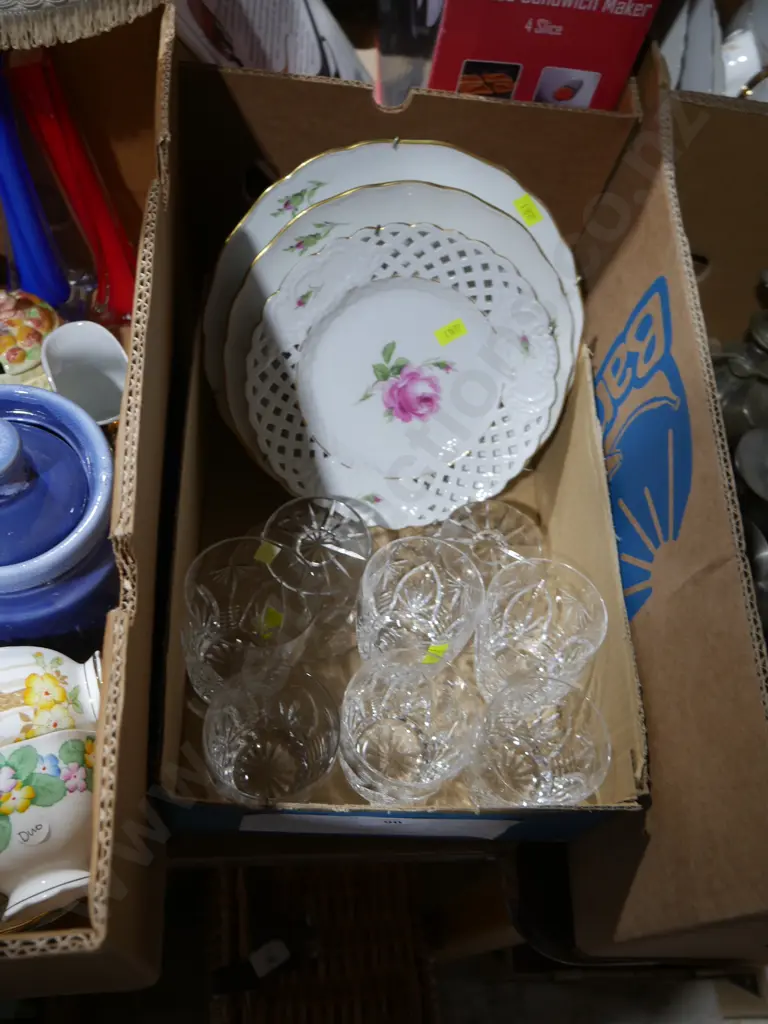 China plates, Crystal tumblers Image 1++