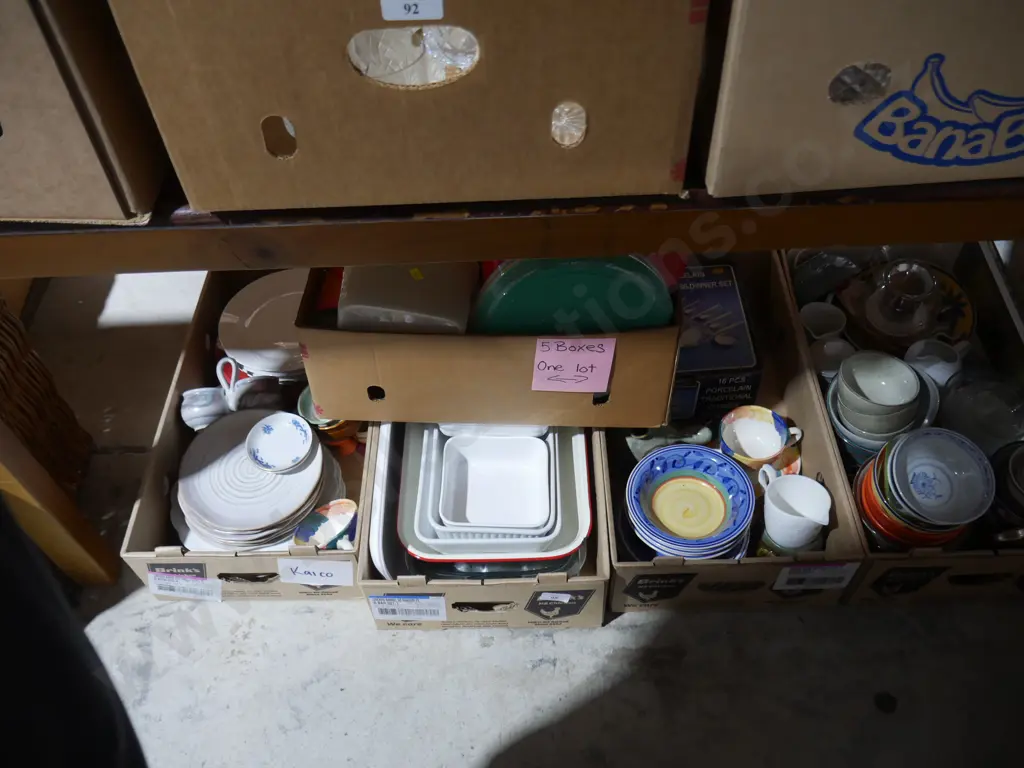 5 boxes of kitchenware Image 1++