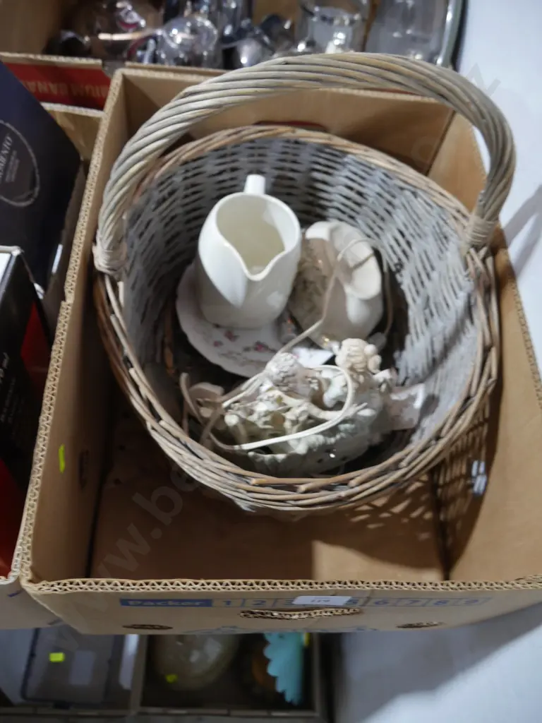 Cane basket, jug etc Image 1++