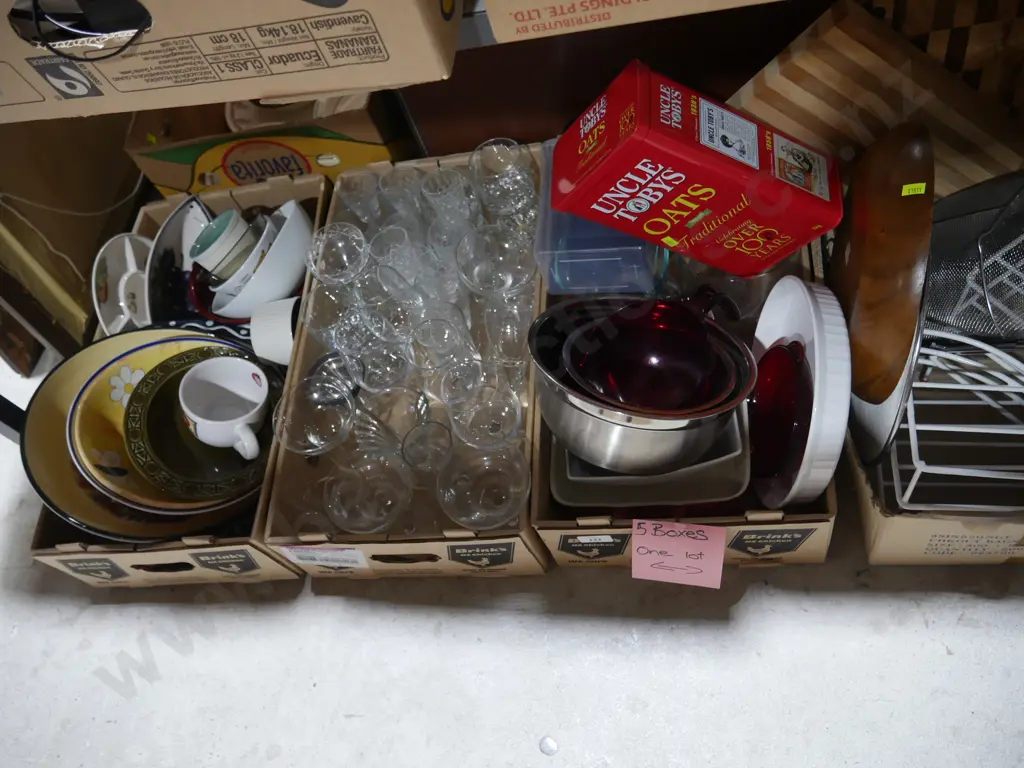 5 boxes of kitchenware Image 1++