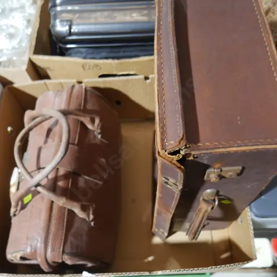 Briefcase, leather bag