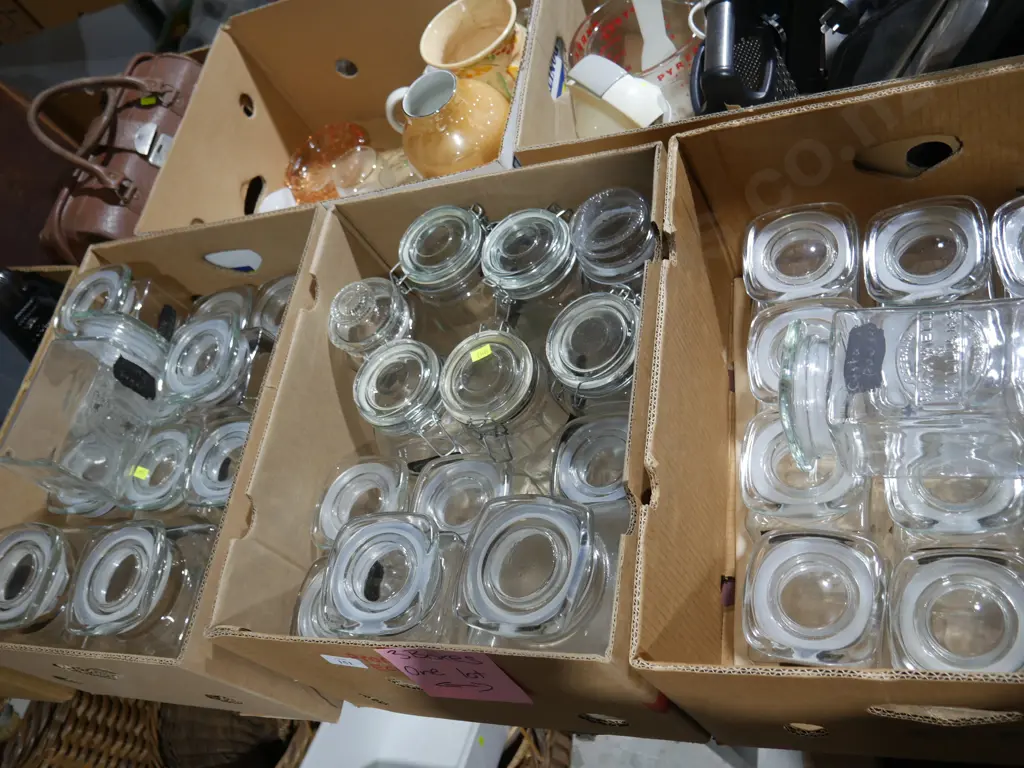 3 boxes of storage jars Image 1++