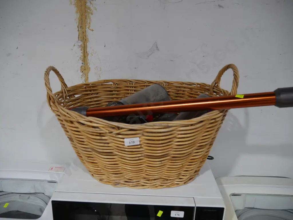 Dyson stick vac, cane basket Image 1++