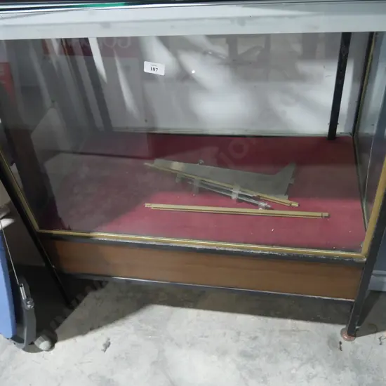 Glass display case