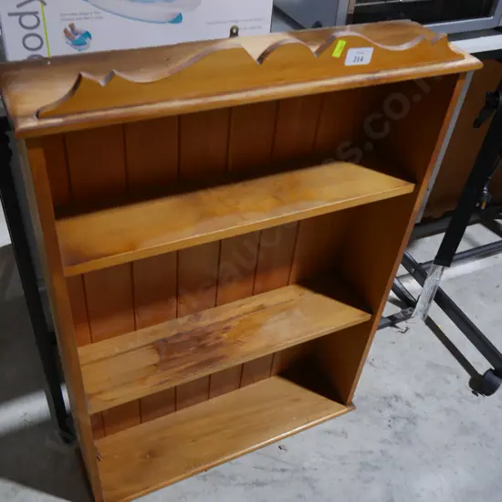 Wooden wall shelf