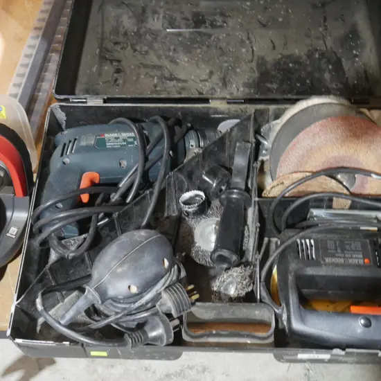 Black and decker drill and jigsaw etc