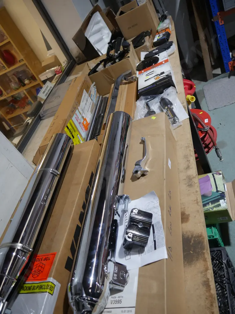 Assorted new Harley Davidson motorcycle parts Image 1++
