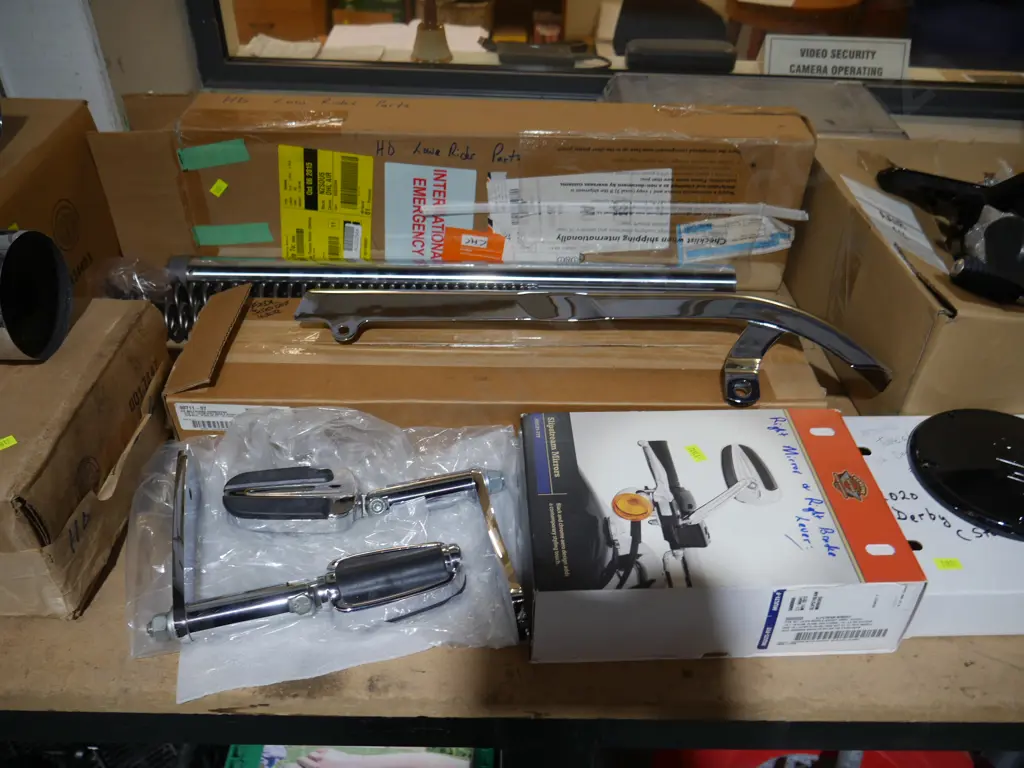 Assorted new Harley Davidson motorcycle parts Image 1++