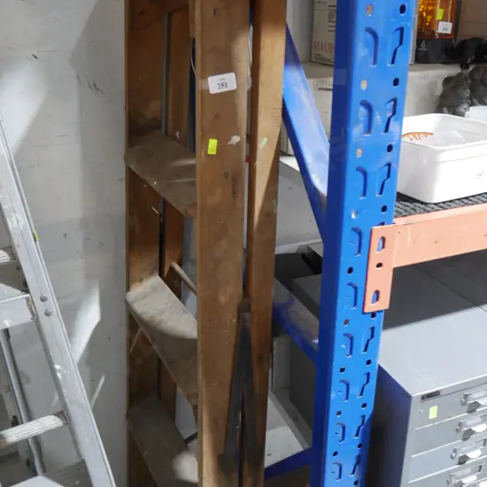 Wooden step ladder