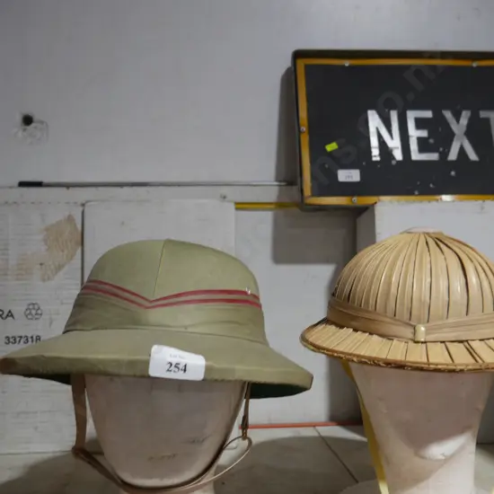 2 safari hats