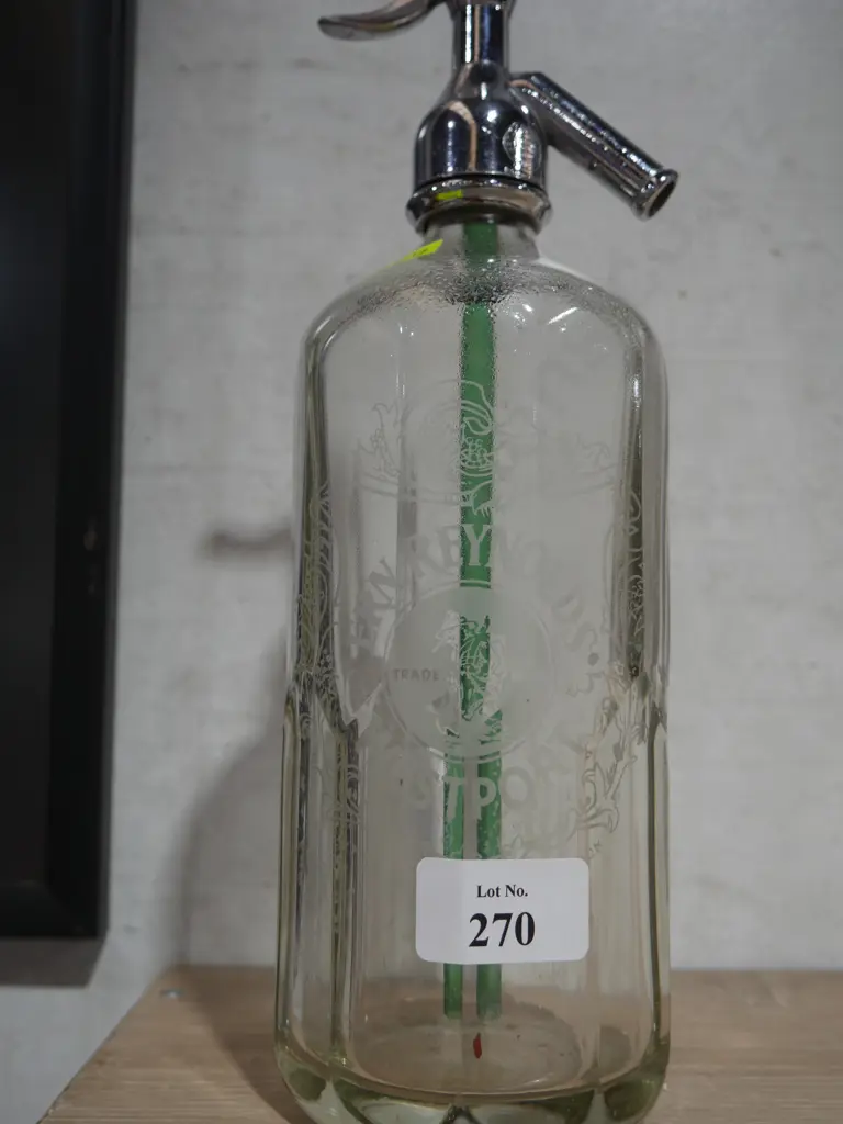 Soda syphon, Ern Reynolds Westport Image 1++