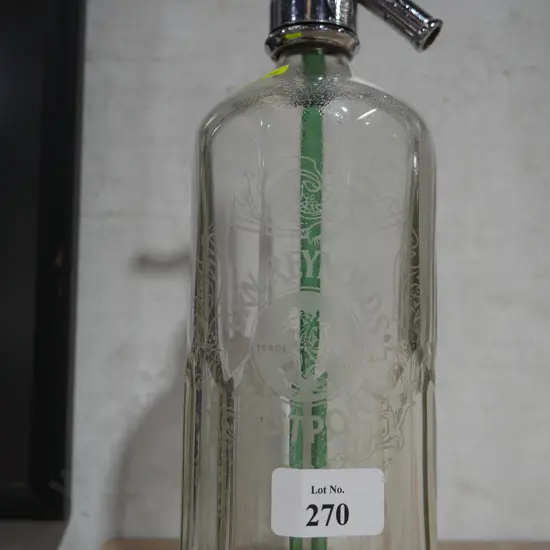 Soda syphon, Ern Reynolds Westport