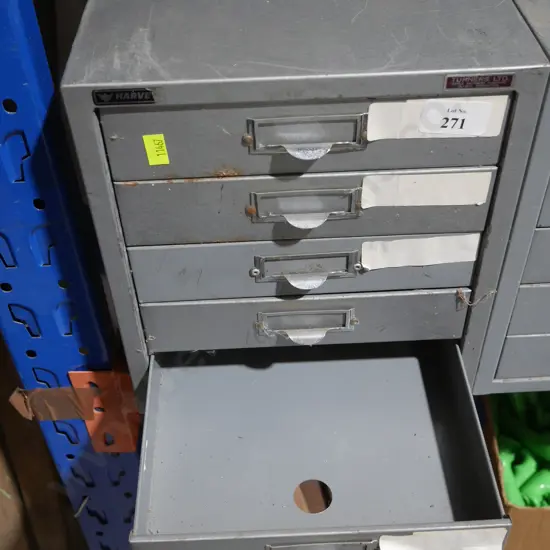 Metal filing drawers