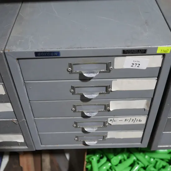 Metal filing drawers