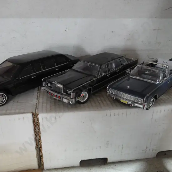 Three model cars