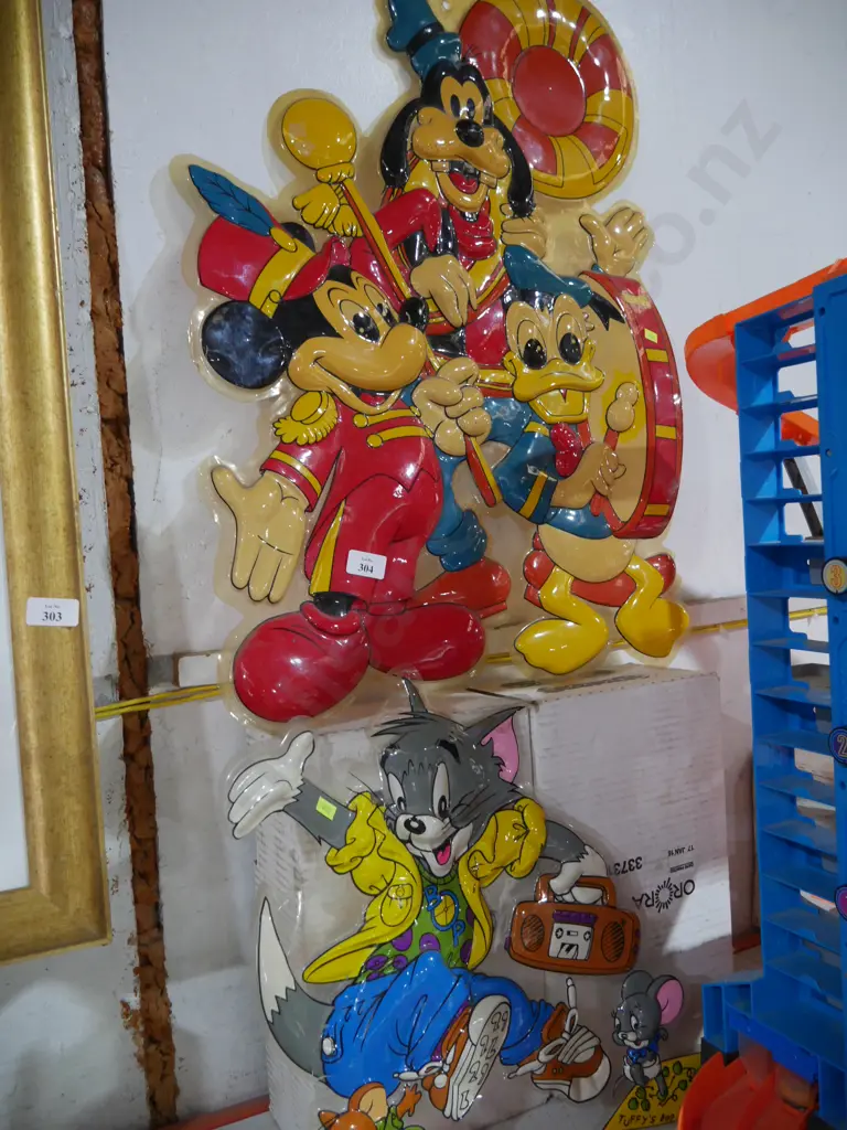 Mickey mouse and Tom and Jerry plastic wall hangings Image 1++