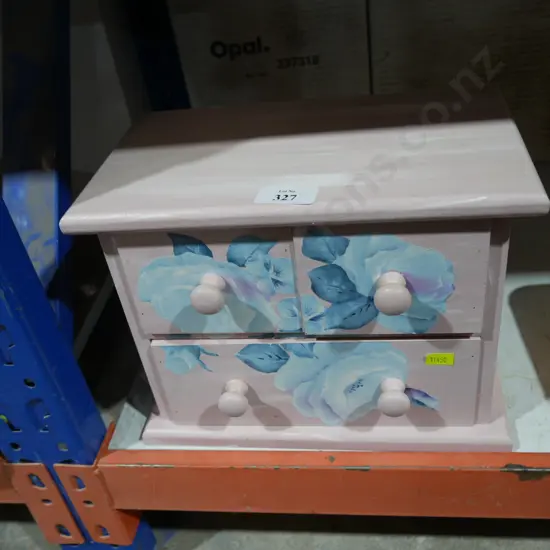 Painted jewellery box
