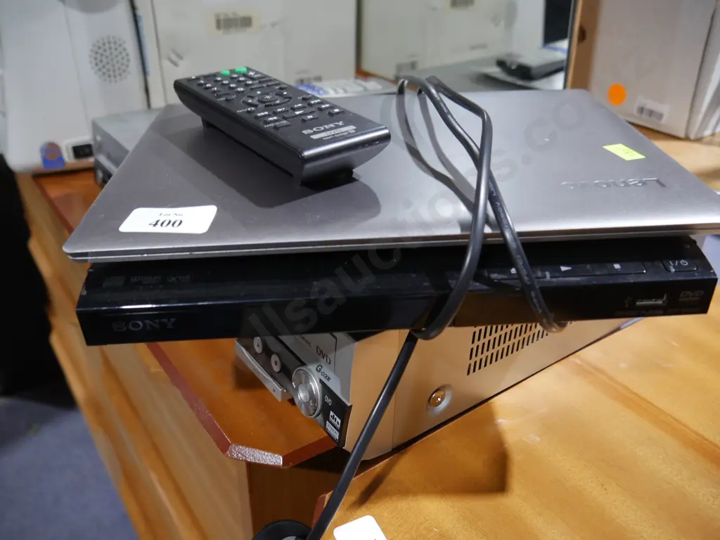 Lenovo laptop, Sony DVD player Image 1++