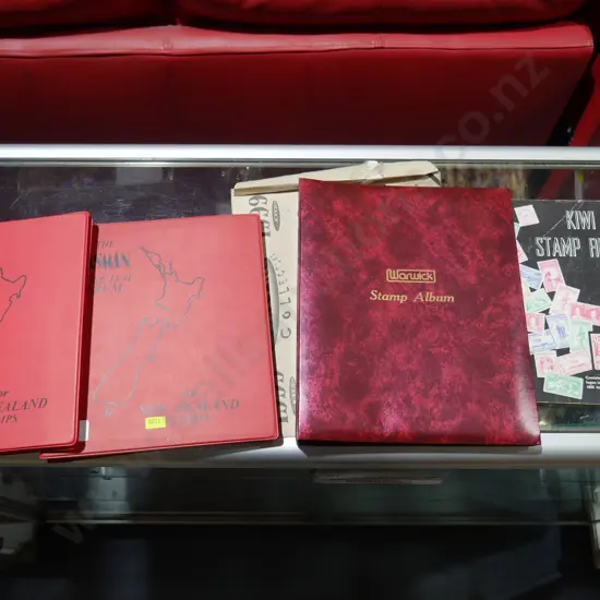 5 stamp albums etc