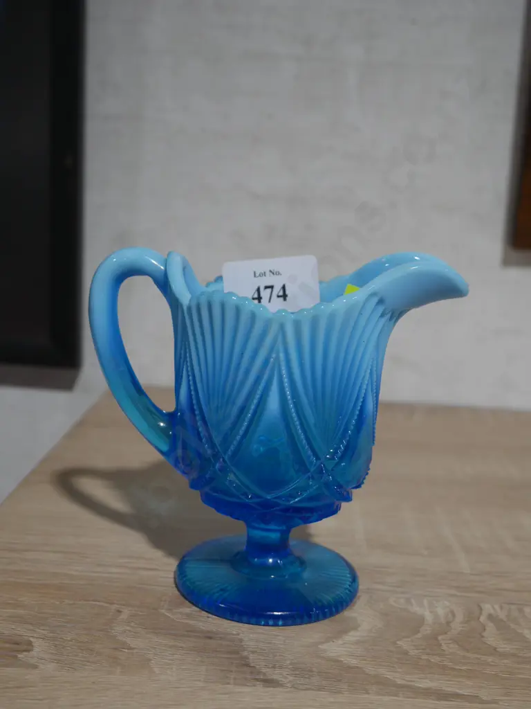 Blue glass jug Image 1++