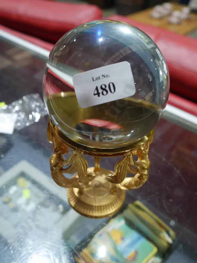 Glass ball on stand Image 1++