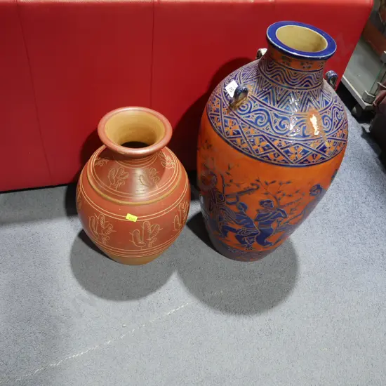 Two ornamental pots