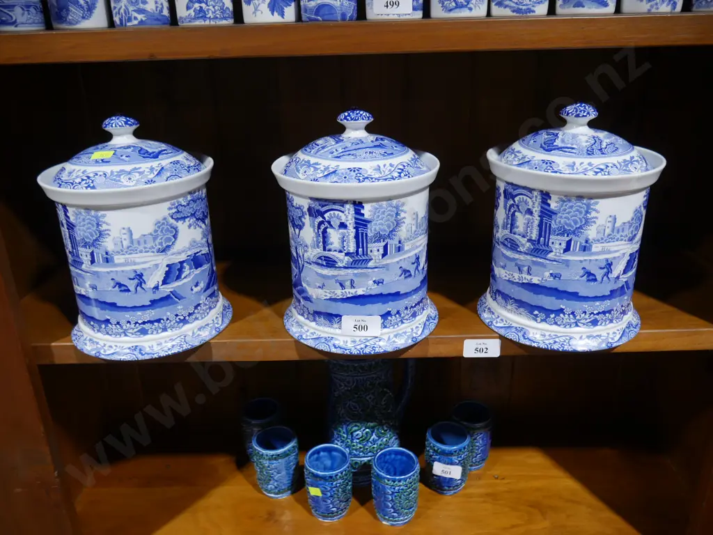 Three large Spode storage containers Image 1++