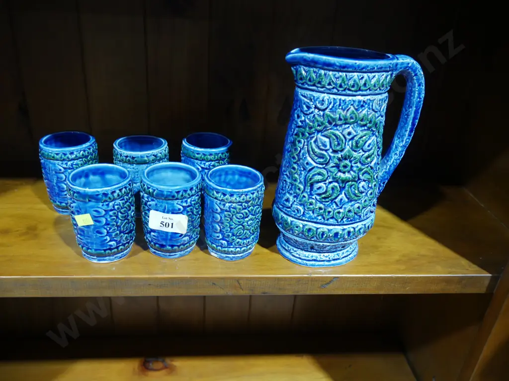 Pottery jug and cups Image 1++