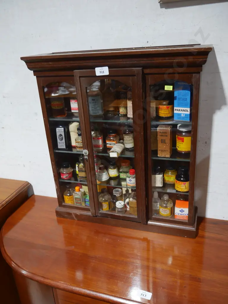 Vintage cabinet with photography chemicals Image 1++