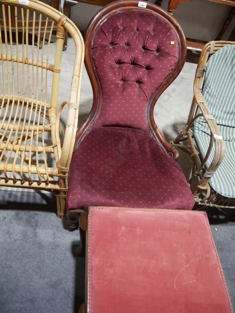 Bedroom chair and stool Image 1++