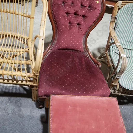 Bedroom chair and stool