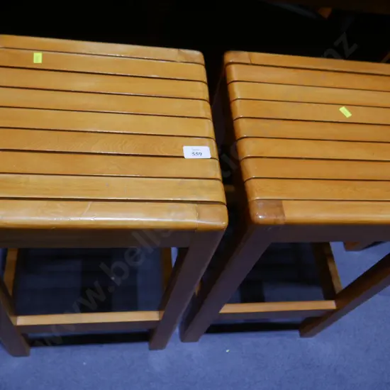 Two bar stools