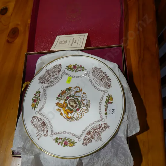 Caverswall limited edition Silver Jubilee plate