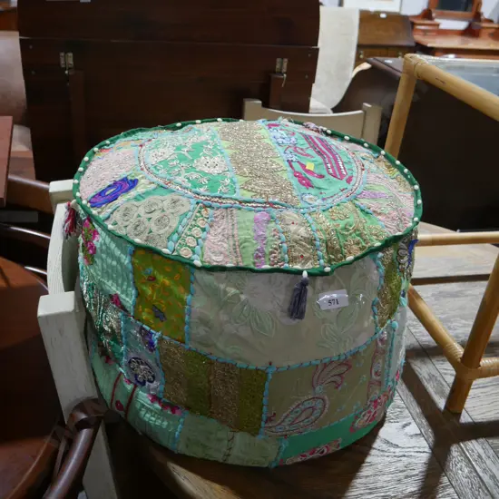 Patchwork pouf
