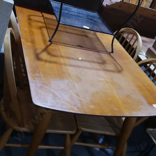 Dining table and four chairs