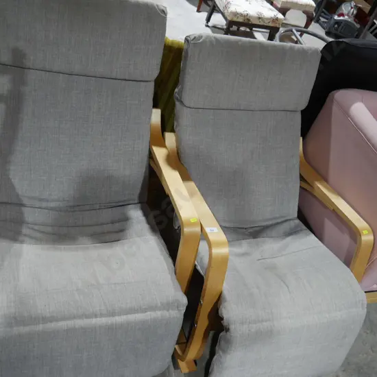 2 rocker recliner armchairs