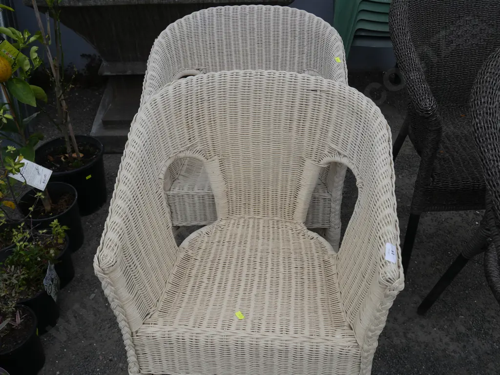 2 cane chairs Image 1++